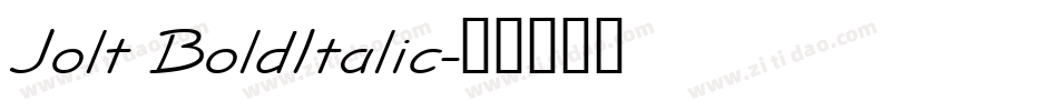 Jolt BoldItalic字体转换